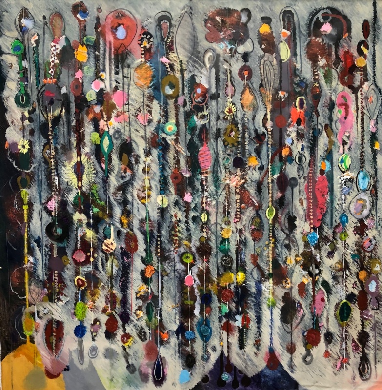 Untitled, 71 x 72", Oil on Linen, 2018, painting by Corliss Cavalieri
